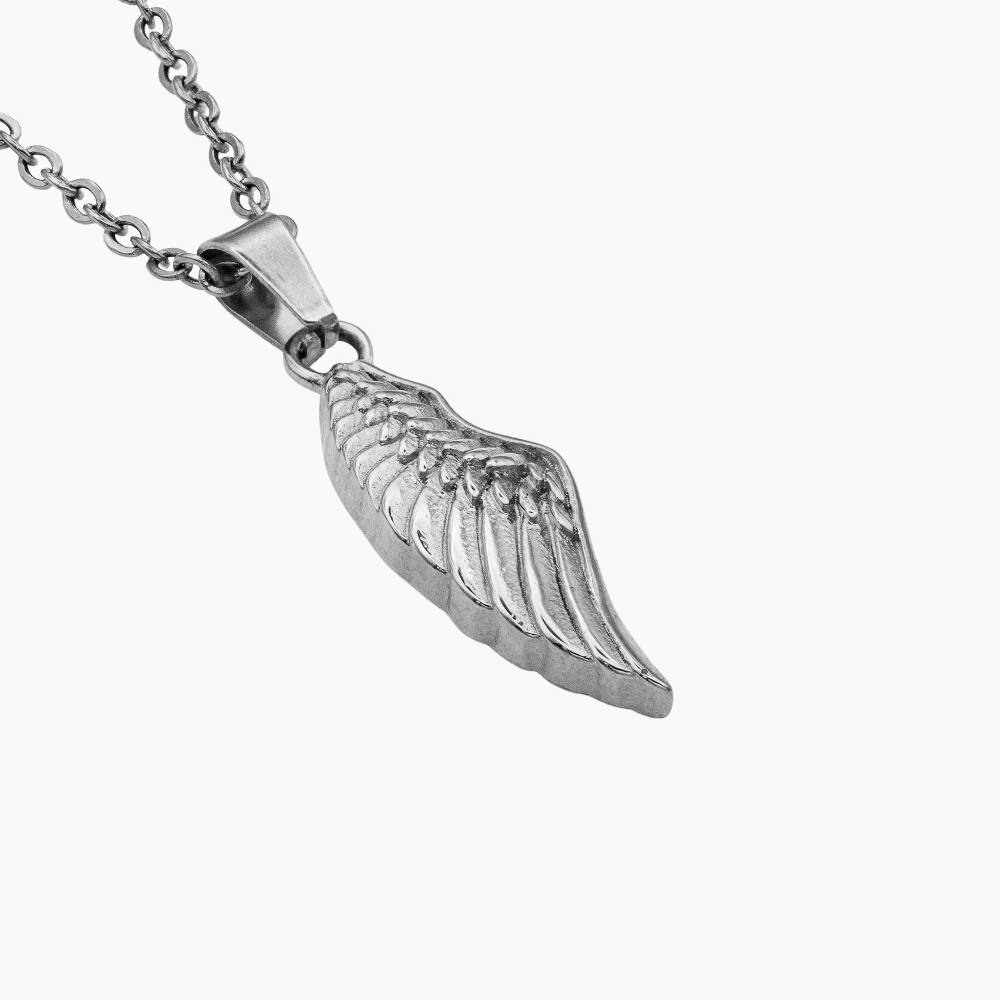 Angel Wing Pendant - Silver